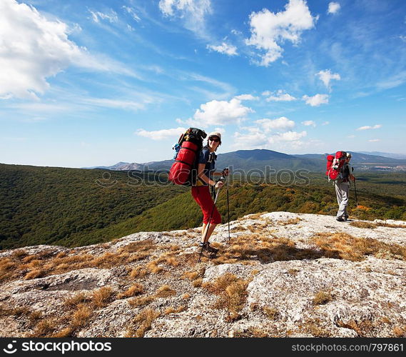 people in hike