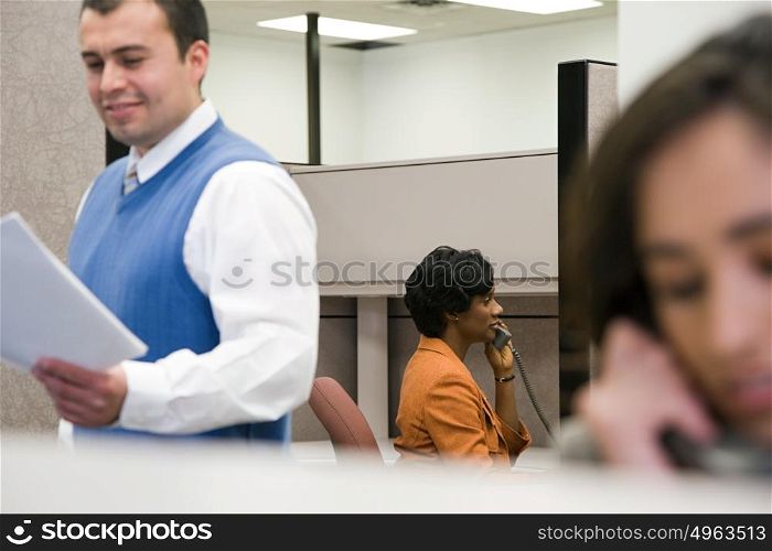 People in office