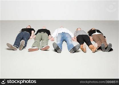 People lying down