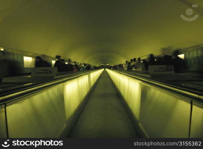 People on a Moving Sidewalk