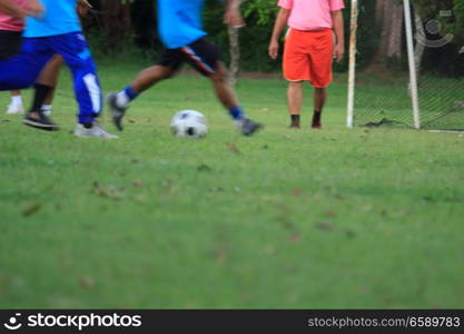 People playing football