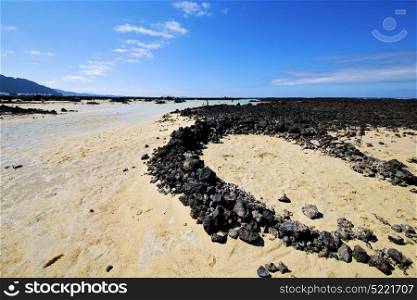 people spain hill white beach spiral of black rocks in the lanzarote