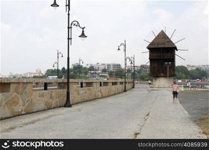 People visit Old Town on June 18, 2014 in Nessebar, Bulgaria.