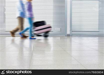 People walking in airport
