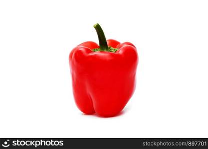 pepper is isolated. red pepper over white background. red pepper over white background. pepper is isolated