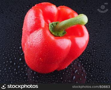 Pepper on a dark background