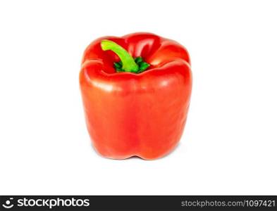 Pepper red, Sweet paprika isolated on white background With clipping path