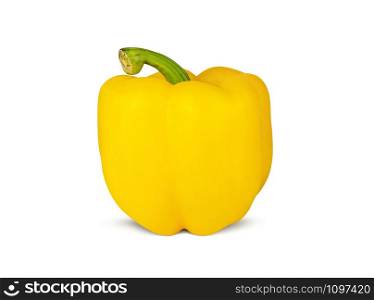 Pepper yellow, Sweet paprika isolated on white background With clipping path
