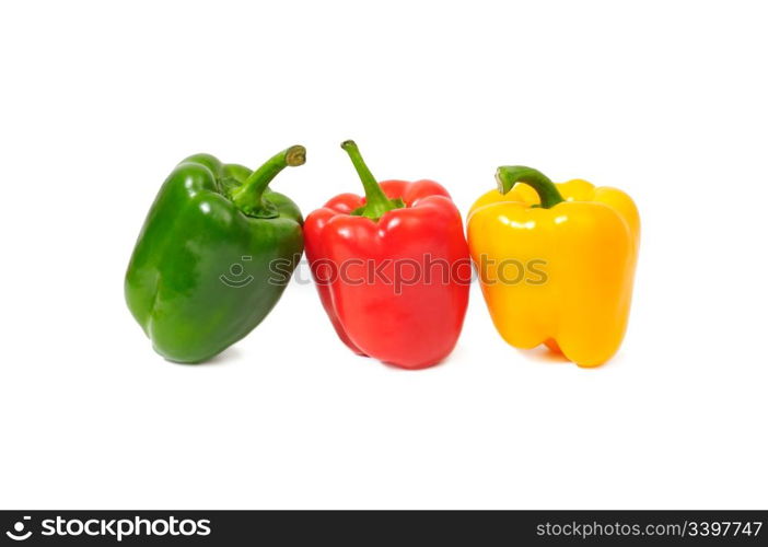 peppers isolated on a white background