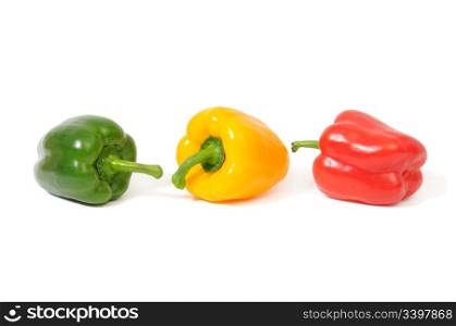 peppers isolated on a white background