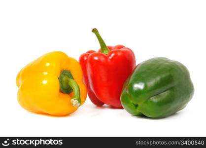 peppers isolated on a white background