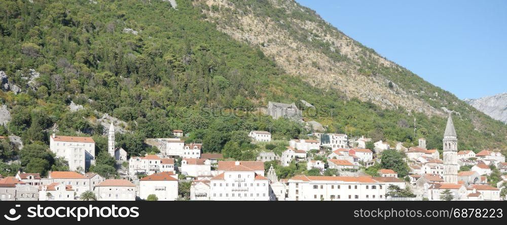 Perast, mountain town, Montenegro