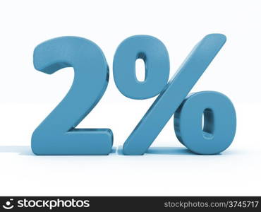 Percentage rate icon on a white background. Discount. 3D illustration.