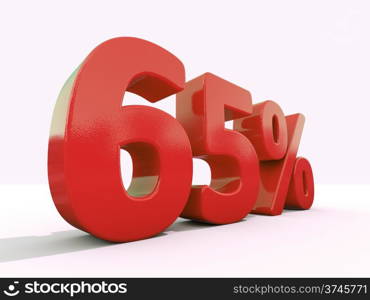 Percentage rate icon on a white background. Discount. 3D illustration.