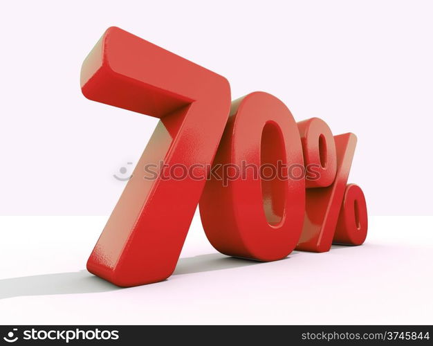 Percentage rate icon on a white background. Discount. 3D illustration.