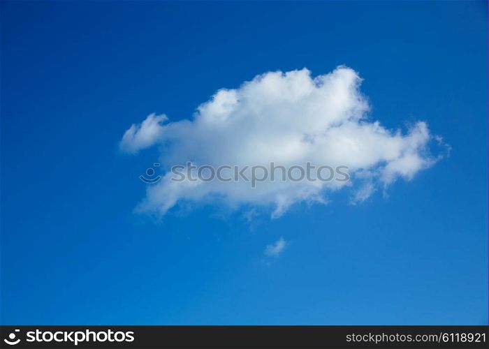 perfect blue sky with cloud