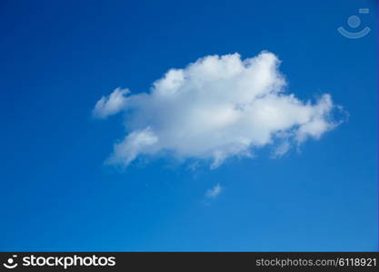 perfect blue sky with cloud