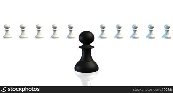 Perfect Job Candidate Business Chess Concept Art. Perfect Job Candidate