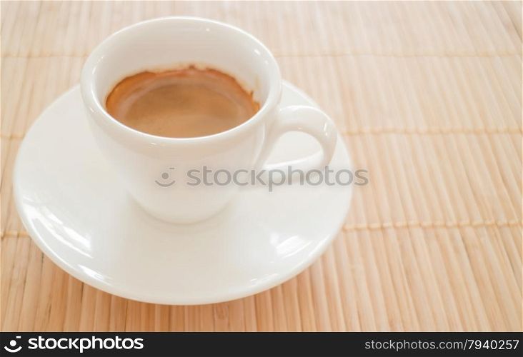 Perfect shot of hot espresso, stock photo