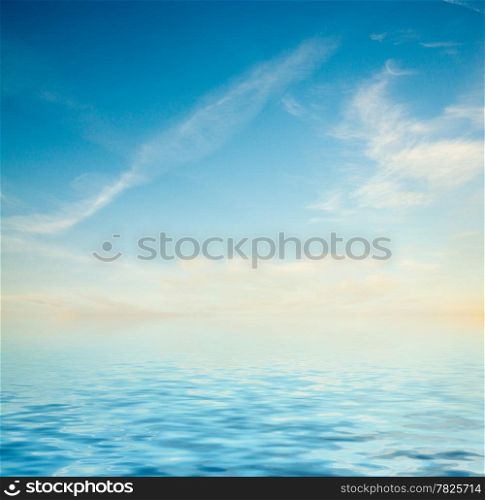 perfect sky and water