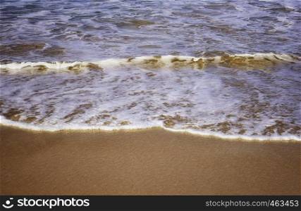 perfect soft waves on the sand at bondi beach