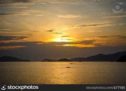Perfect tropical beach at sunset in Koh Lipe, Thailand. Tropical beach at sunset in Koh Lipe, Thailand