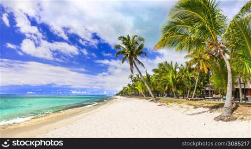 Perfect tropical beach scenery , mauritius island holidays