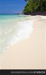 Perfect white sand beach in paradise location