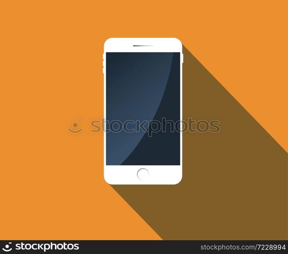 Perfectly detailed modern smart phone isolation, Mobile icon vector illustration