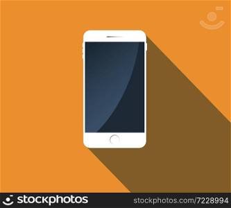 Perfectly detailed modern smart phone isolation, Mobile icon vector illustration