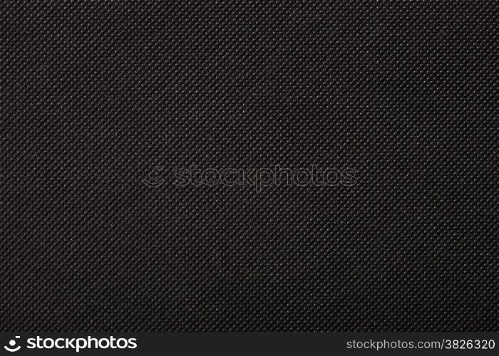perforated black textile pattern texture background or backdrop