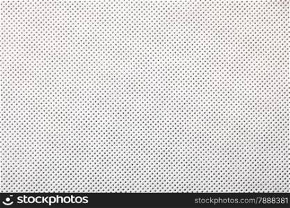 perforated white textile pattern texture background or backdrop