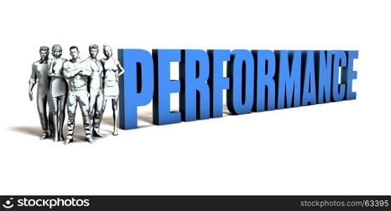 Performance Business Concept as a Presentation Background. Performance Business Concept