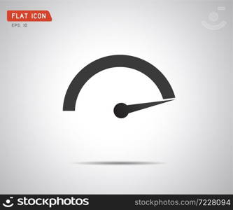 Performance measurement. Logo Speed, icon Vector illustration