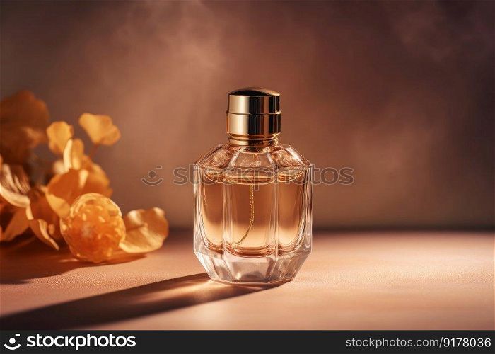 Perfume bottle. Illustration Generative AI 