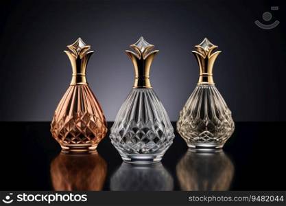 Perfume luxury bottle. Product design perfumery.