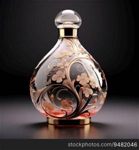 Perfume luxury bottle. Product design perfumery.