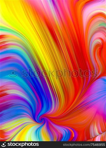 Perfume of Color series. Colorful paint pattern background on subject of creativity and art.