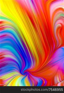 Perfume of Color series. Colorful paint pattern background on subject of creativity and art.