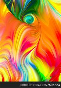 Perfume of Color series. Multicolored swirl background design on subject of art and creativity