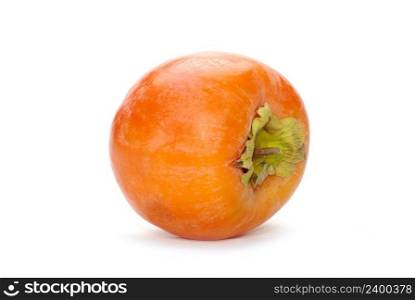persimmon fruits isolated on white