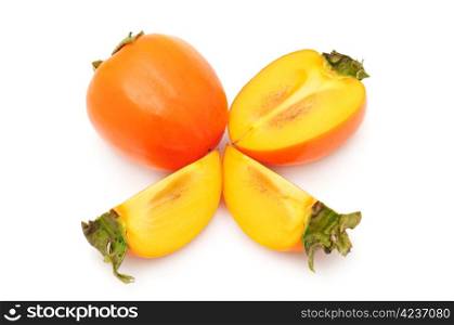 persimmon isolated on a white background