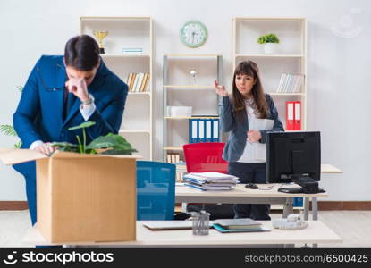 Person being fired from his work