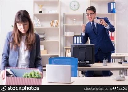 Person being fired from his work