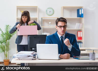 Person being fired from his work