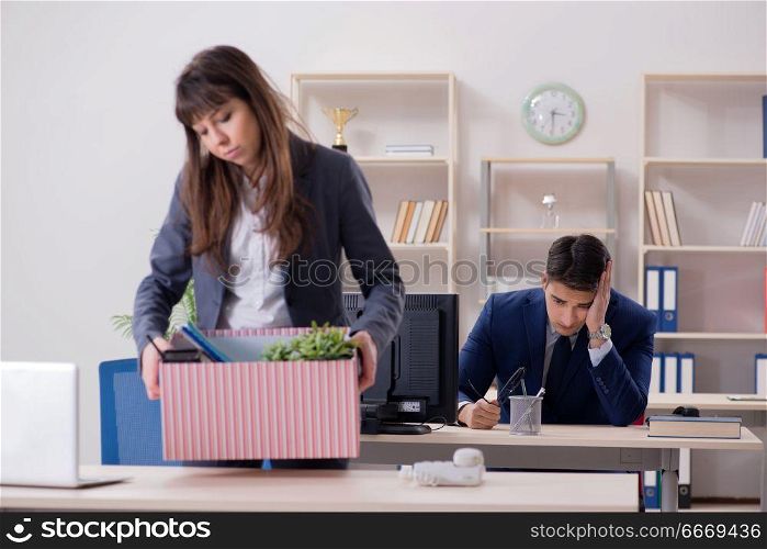 Person being fired from his work