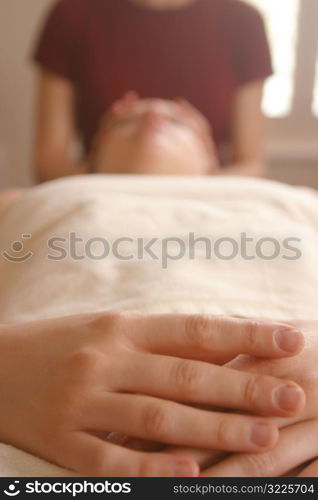 Person Getting Head Massage