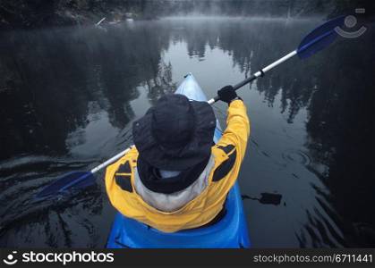 Person in a canoe
