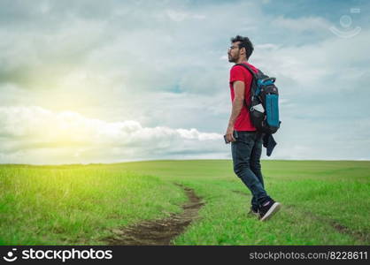 Person rubbing his hands planning something, Cunning man rubbing his hands on isolated background, concept of cunning man planning something