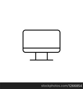personal computer icon isolated white background vector illustration